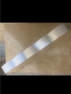 HAIER” White Refrigerator Door Can Bin Holder. 15”L x 2.5”W. Used in mini fridge